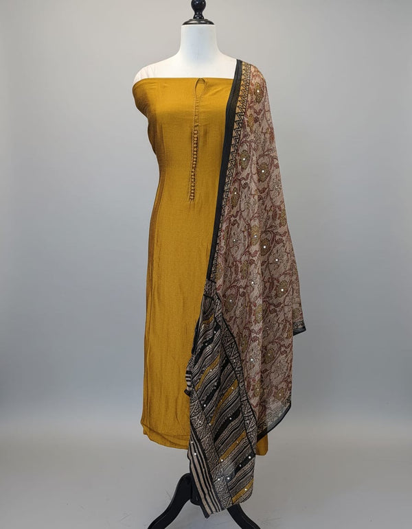 Semi art silk unstitched salwarMaterial MXDX