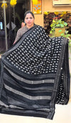 Ajrakh modal silk saree ZA7788