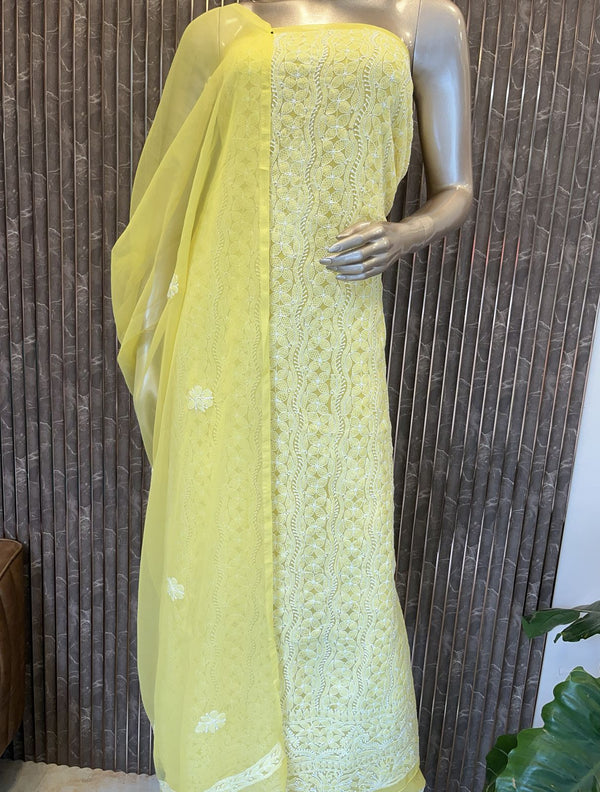Lucknowi Chikenkary salwar materials