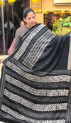 Ajrakh modal silk saree ZA7788