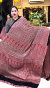 Ajrakh modal silk saree ZA7788