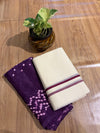 🌿 Puliyilakkara Handloom Set Mundu With Blouse – Timeless Kerala Tradition ✨