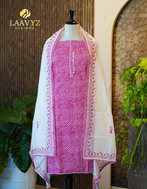 πΏ Unstitched Cotton Salwar Set β Comfort Meets Classic Charm β¨