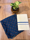 ๐ฟ Puliyilakkara Handloom Set Mundu with Blouse โ Timeless Kerala Tradition โจ