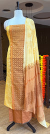 Super Net Kotta Badla Mirror Block Print Material✨
