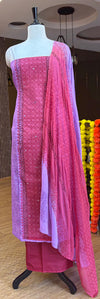 Super Net Kotta Badla Mirror Block Print Material✨