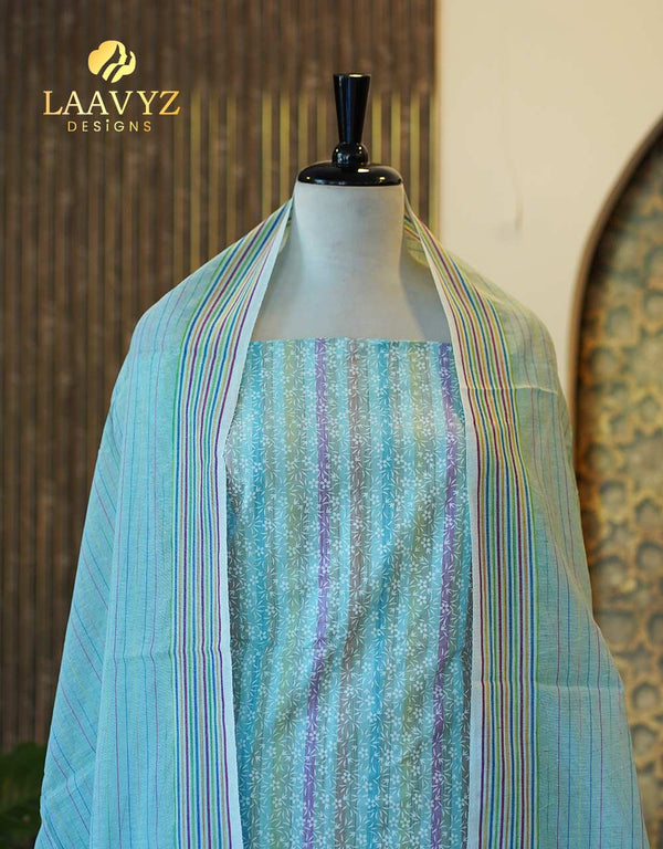 πΌ Unstitched Pure Cotton Salwar Set β Everyday Elegance, Naturally β¨