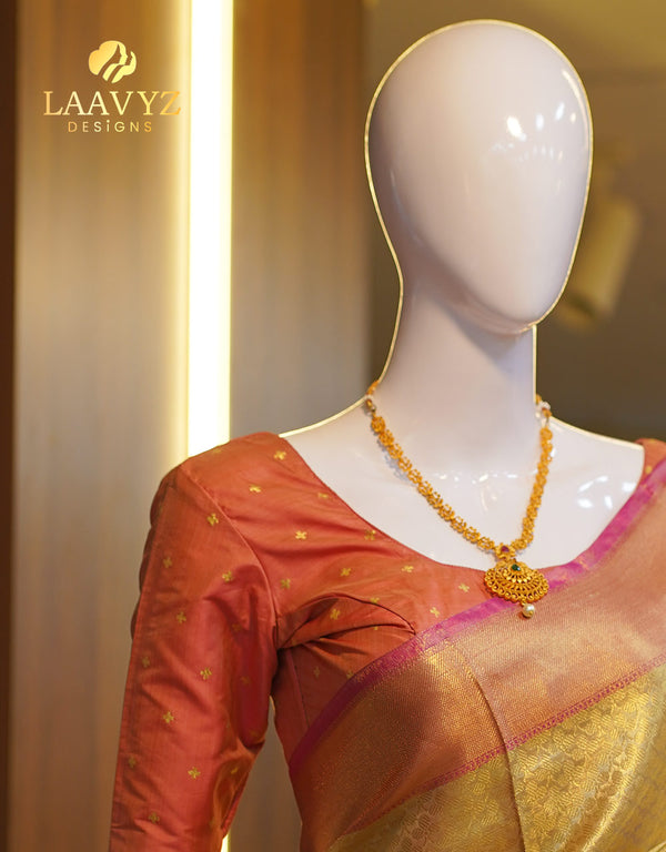 π Celebrity-Inspired Semi Kanchipuram Silk Saree β Glamour Meets Tradition β¨
