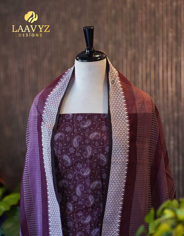 πΏ Unstitched Pure Cotton Salwar Set β Perfect for Daily Comfort β¨