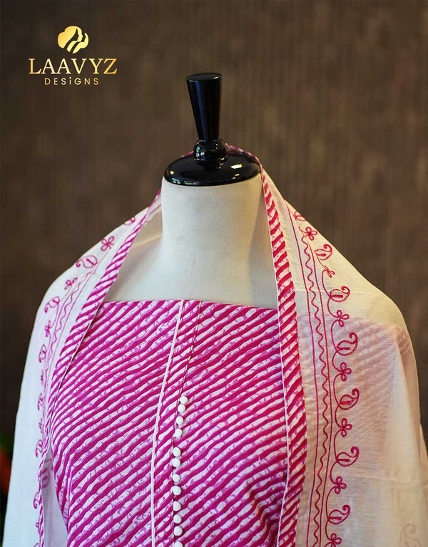 πΏ Unstitched Cotton Salwar Set β Comfort Meets Classic Charm β¨