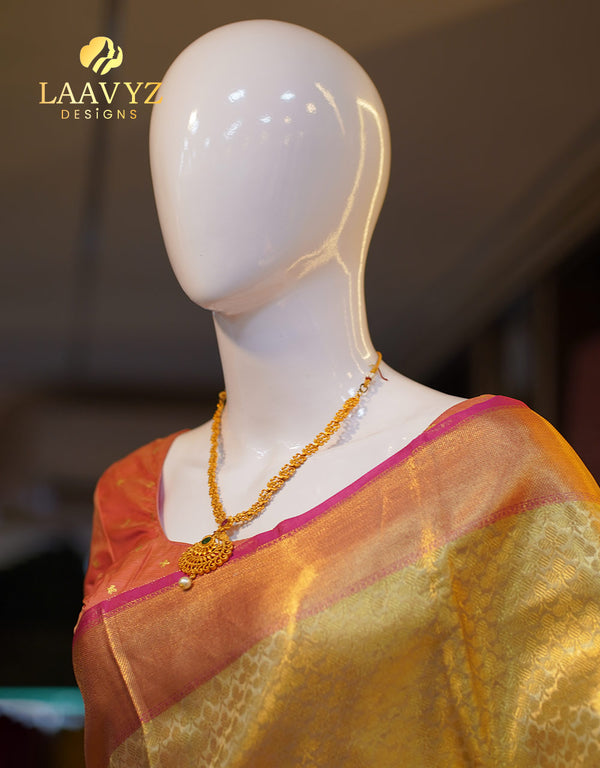 π Celebrity-Inspired Semi Kanchipuram Silk Saree β Glamour Meets Tradition β¨