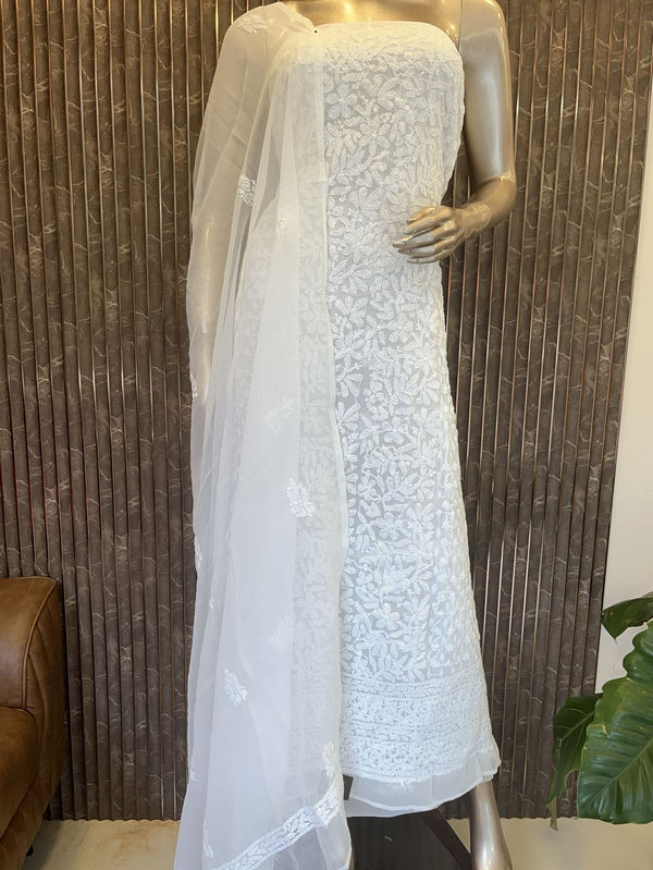 Lucknowi Chikenkary salwar materials