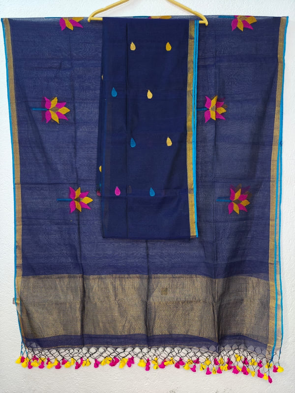 ✨ Lota muslin jamdani top dupatta🍁