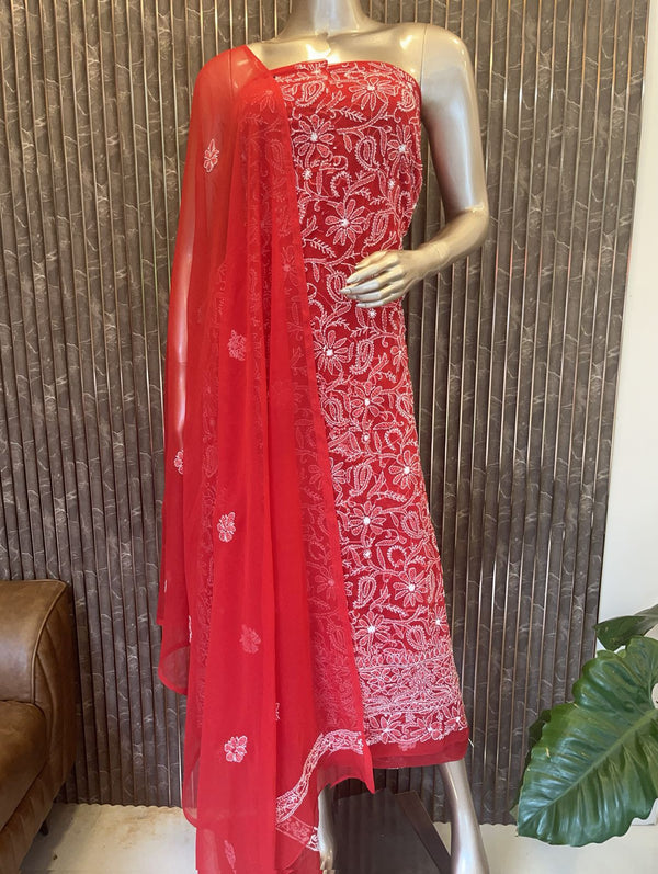 Lucknowi Chikenkary salwar materials
