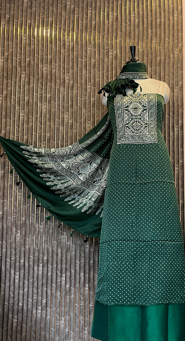 Unstitched Modal Silk Salwar Set - Embrace The Luxury🧵