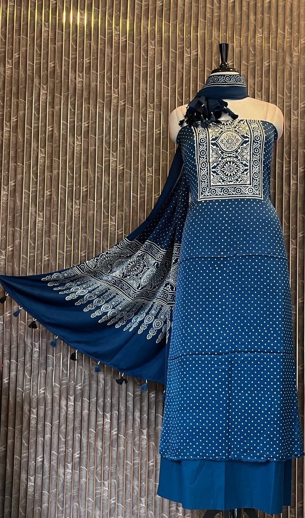 Unstitched Modal Silk Salwar Set - Embrace The Luxury🧵