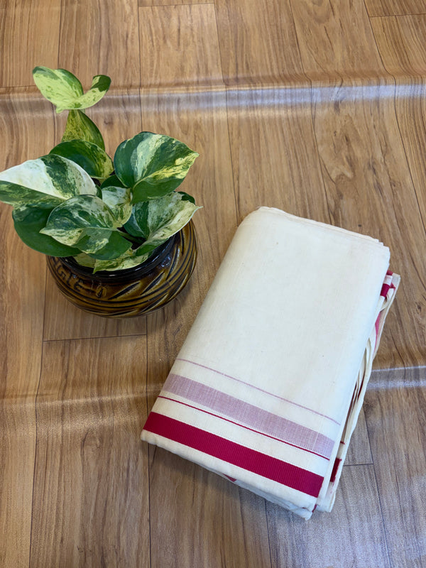 ๐ฟ Puliyilakkara Handloom Set Mundu โ Timeless Kerala Tradition โจ