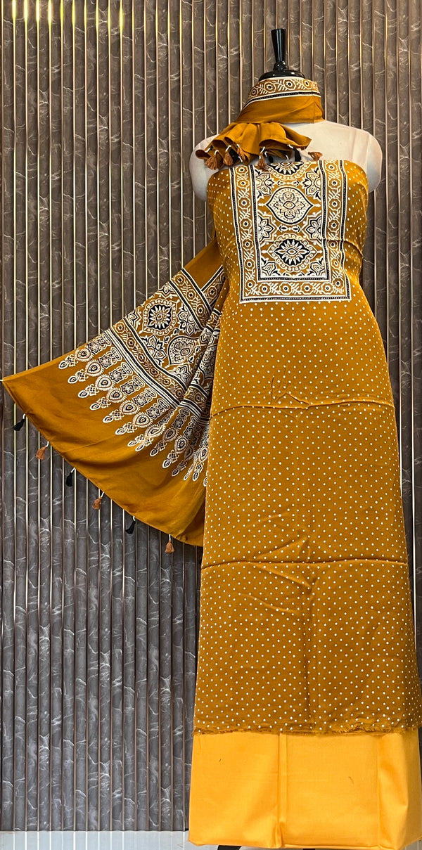 Unstitched Modal Silk Salwar Set - Embrace The Luxury🧵