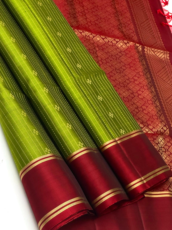 🧚♀️Handloom Made Double Warp*DIAMOND NEEDLE (VAIRA OOSI )DESIGN* Soft Silk Sarees