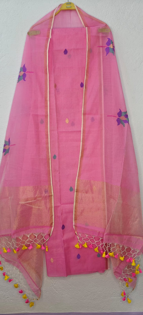 ✨ Lota muslin jamdani top dupatta🍁