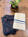 ๐ฟ Puliyilakkara Handloom Set Mundu with Blouse โ Timeless Kerala Tradition โจ