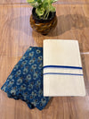 ๐ฟ Puliyilakkara Handloom Set Mundu with Blouse โ Timeless Kerala Tradition โจ
