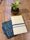 ๐ฟ Puliyilakkara Handloom Set Mundu with Blouse โ Timeless Kerala Tradition โจ