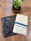 ๐ฟ Puliyilakkara Handloom Set Mundu with Blouse โ Timeless Kerala Tradition โจ