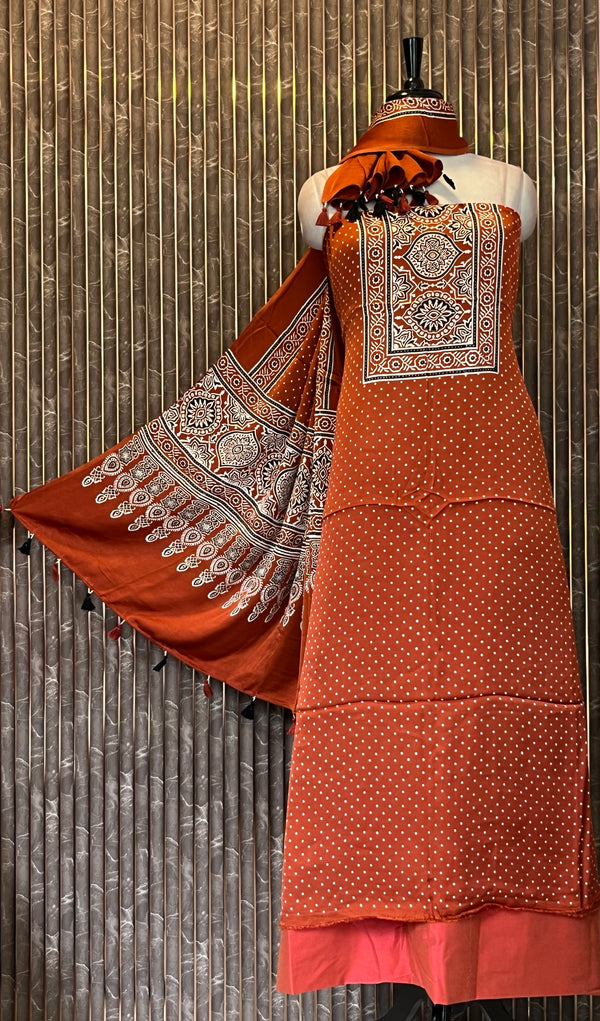 Unstitched Modal Silk Salwar Set - Embrace The Luxury🧵