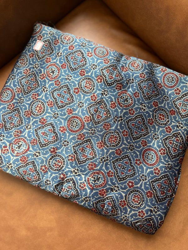 Mashru Silk Fabric | Blue