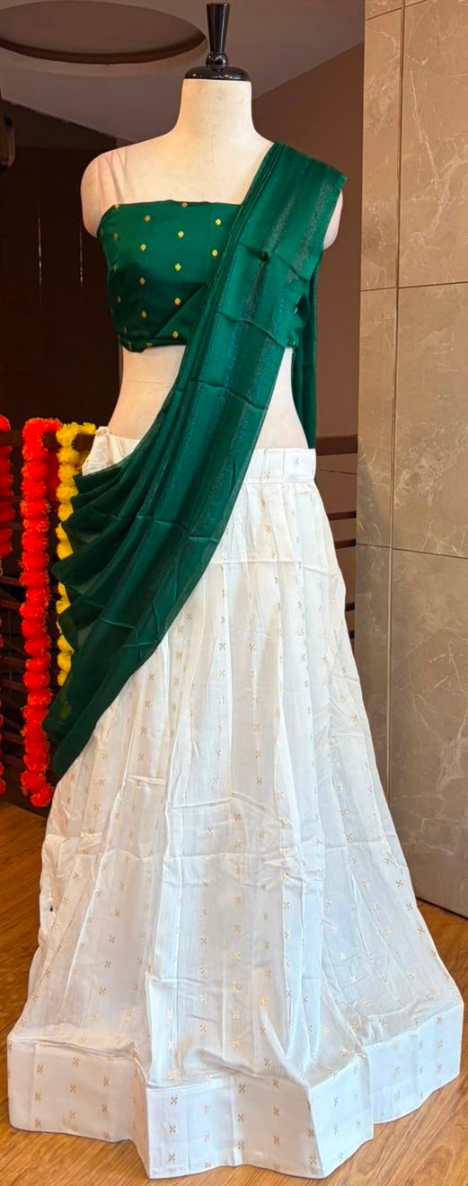 🌸SEMI STITCHED DHAVANI COLLECTIONS ✨🌺