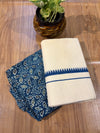 ๐ฟ Puliyilakkara Handloom Set Mundu with Blouse โ Timeless Kerala Tradition โจ
