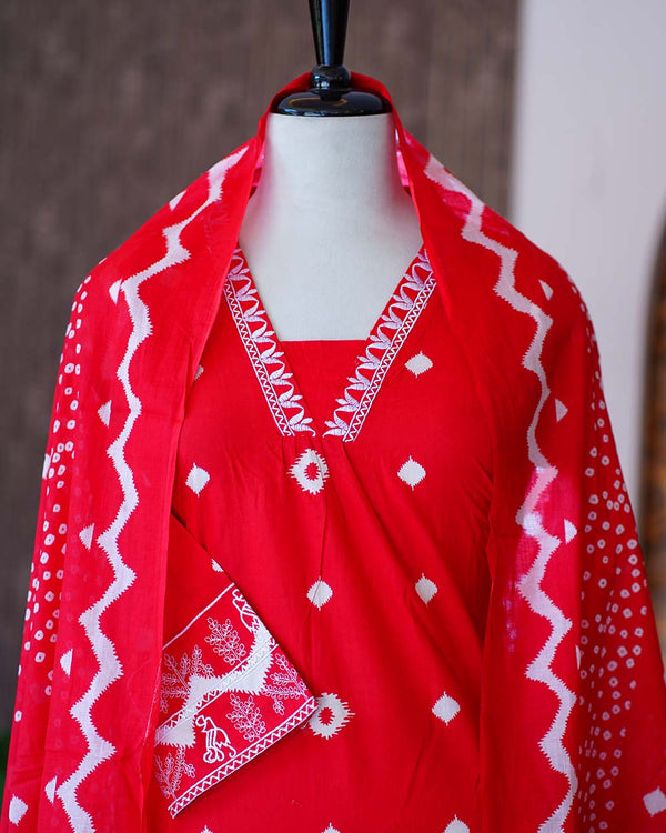 Ready-To-Wear Cotton Kurtha Set - Traditional Style & Modern Convenience ❤️