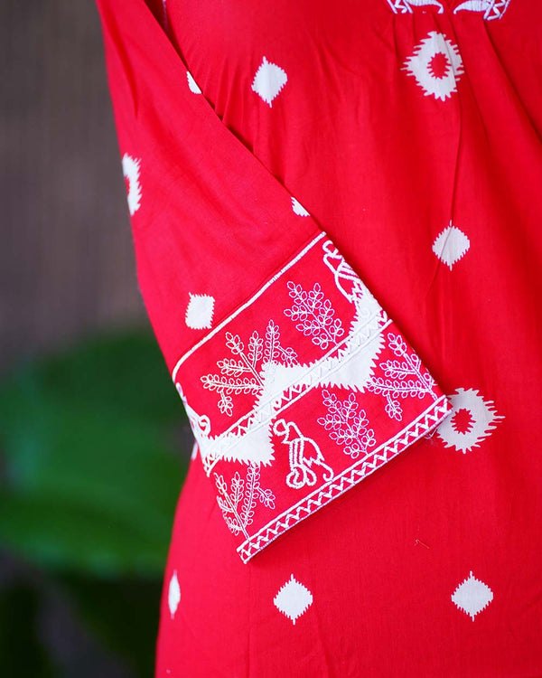 Ready-To-Wear Cotton Kurtha Set - Traditional Style & Modern Convenience ❤️