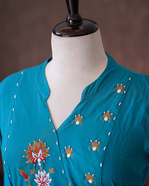 Ready-To-Wear Cotton Kurtha Set - Just Slip In and Shine π