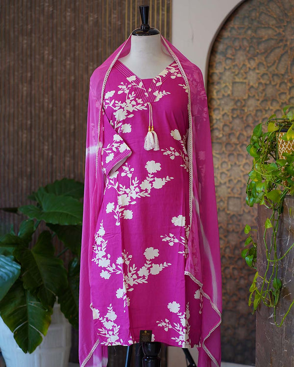 Ready-To-Wear Pure Cotton Kurtha Set - Step Out In Style 🌺