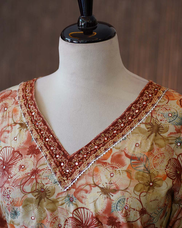 Ready-To-Wear Muslin Silk Kurtha Set - Elegance In Every Thread ✨