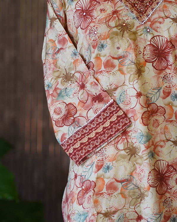 Ready-To-Wear Muslin Silk Kurtha Set - Elegance In Every Thread ✨