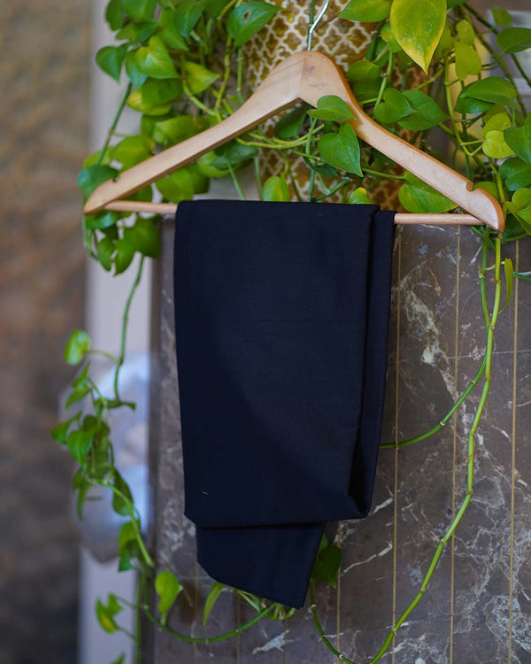 Unstitched Modal Silk Black Salwar Set - Sustainably Stylish🖤