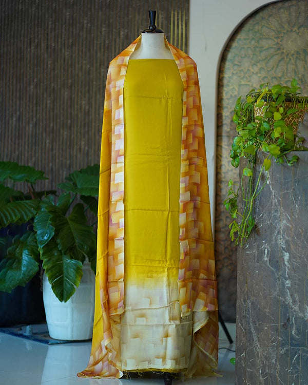 πΈ Unstitched Modaal Silk Salwar Set β Luxurious Drape, Custom Fit β¨