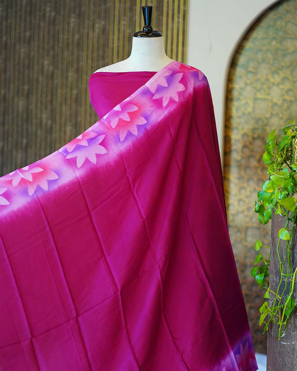 Unstitched Silk Salwar Set - Unstitched