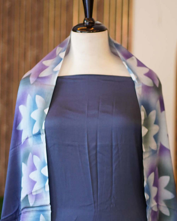 Unstitched Silk Salwar Set - Unstitched