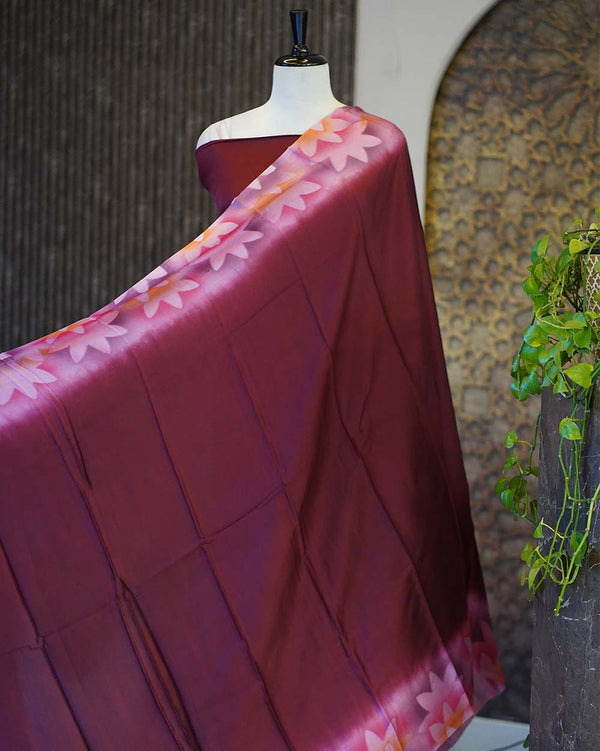 Unstitched Silk Salwar Set - Unstitched