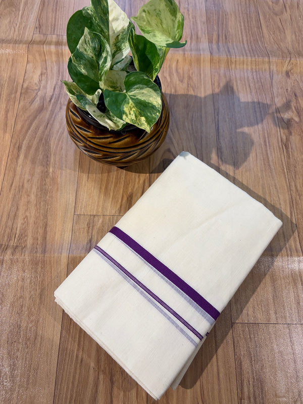 ๐ฟ Puliyilakkara Handloom Set Mundu โ Timeless Kerala Tradition โจ