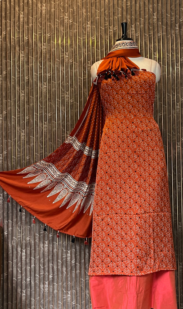 Unstitched Modal Silk Salwar Set - Embrace The Luxury🧵