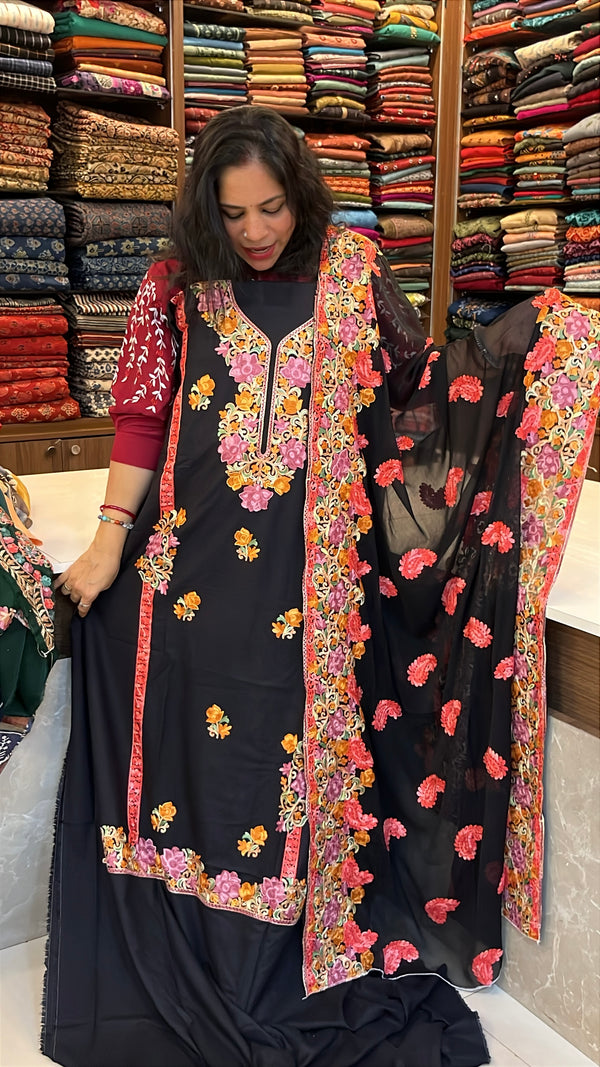 Kashmiri Unstitched Salwar Material – Elegance Woven from the Valleys ❄️