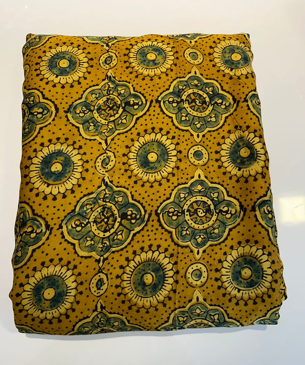 yellow green Modal Silk Running Fabric -KU01 style 1