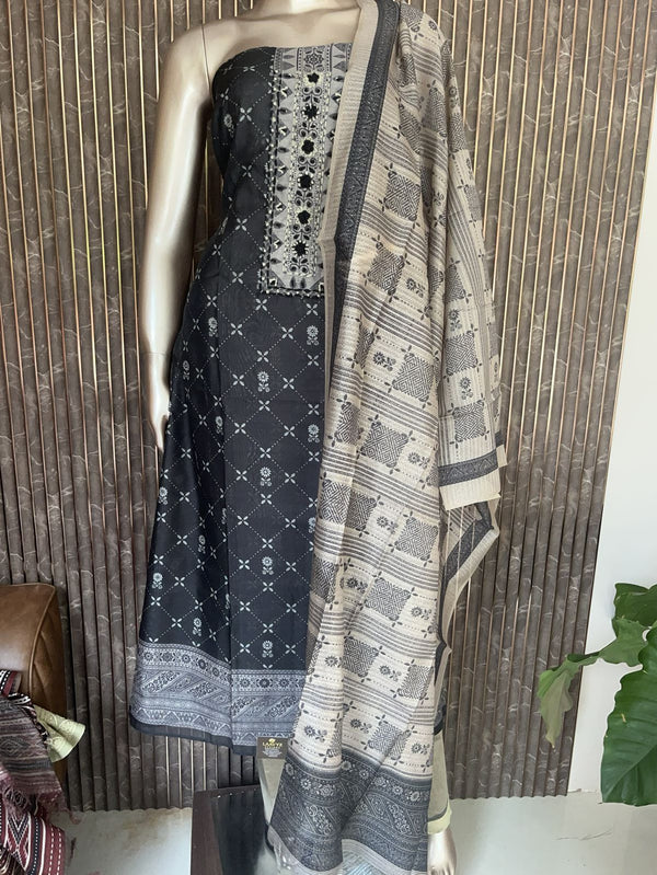 Art silk salwar materials Dupatta Chandhery Silk - PRV08