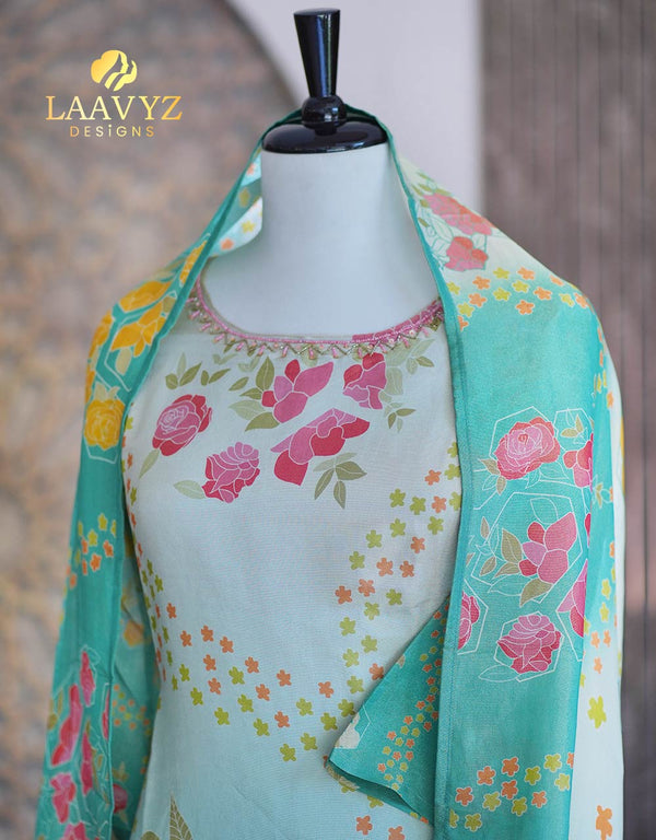 Muslin Silk Ready-to-Wear Kurti Set – Grace in Every Thread ✨