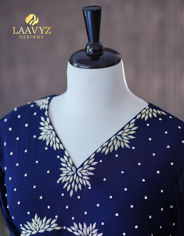 Soft Georgette Kurti Set with Handwork – Timeless Elegance ✨